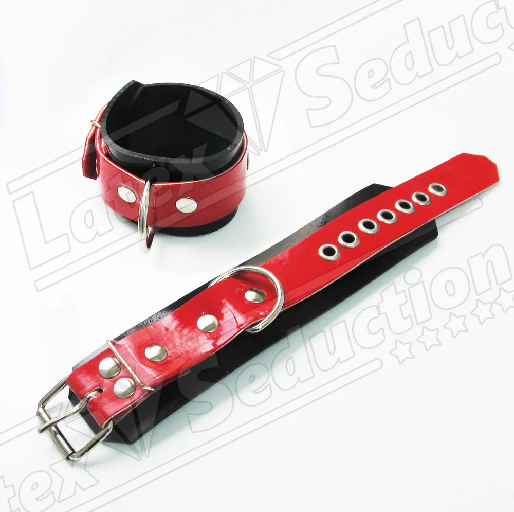 heavy-rubber-red-black-latex-cuffs